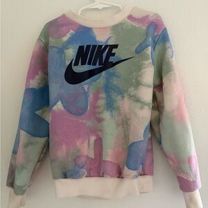 Nike Women's Pastel Tie-Dye Crew Neck Sweater